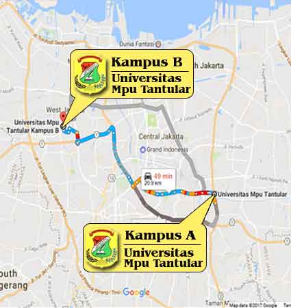 Campus Location University of Mpu Tantular Jakarta Nomor